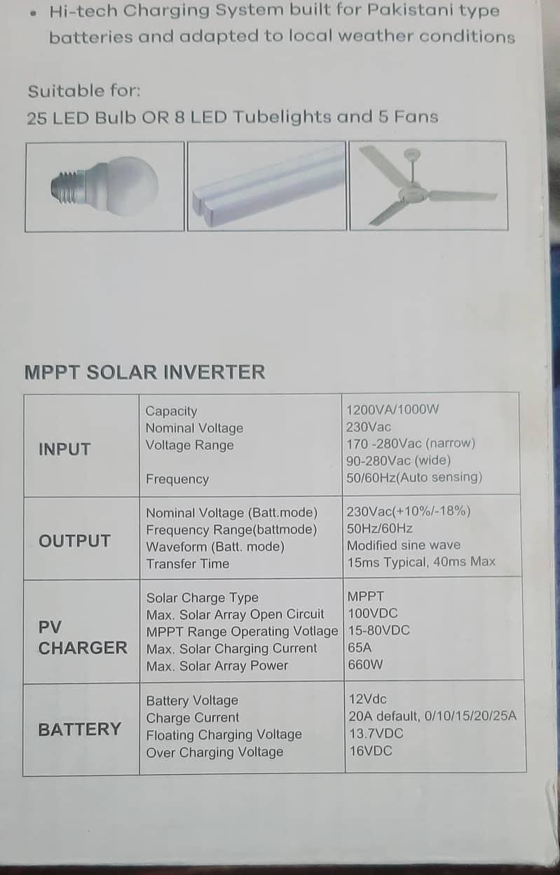 UPS and Solar 660watts sported 1