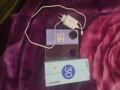 Tecno camon 30S with original box charging sth ha 14.1 2026 tk warrnty