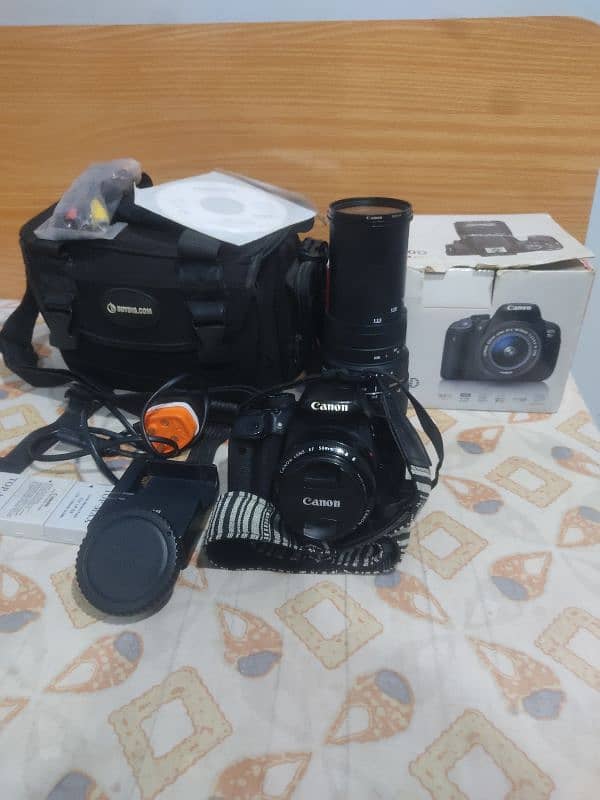 I want to sale my camera canon 700d with 2 lens 8