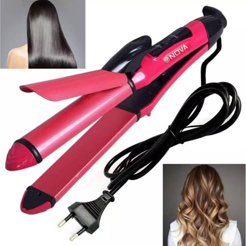  Nova 2-in-1 Hair Curler & Straightener – Style with Ease  3