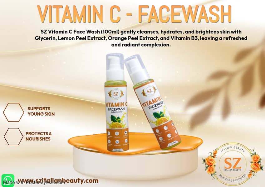 Face wash|SZ Vitamin C Face Wash (100ml) 0