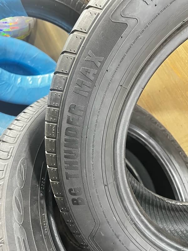 195-65-15 BG thunder max 2022 used 1 tyre with 1 punture only 0