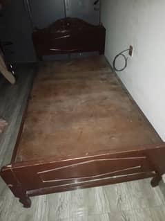 Single Wooden Bed