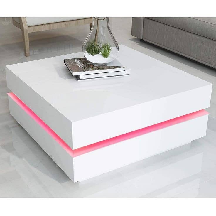 table/center table /wooden center table /luxury tables with Led lights 4