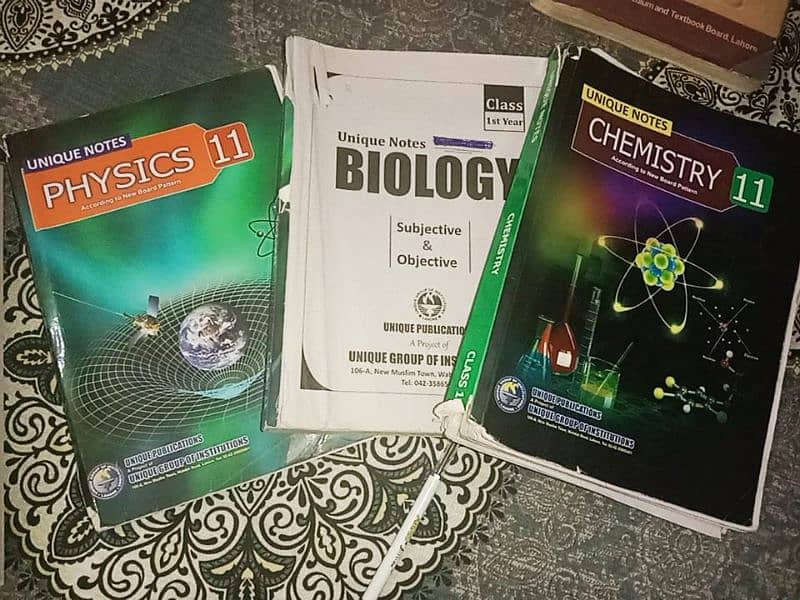 Class 12/2nd Year Past Papers & Notes- Chem, Bio and Physics 1