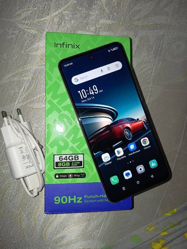 Infinix smart 8 4/64 storage Dual SIM PTA aaproved official with Box 0