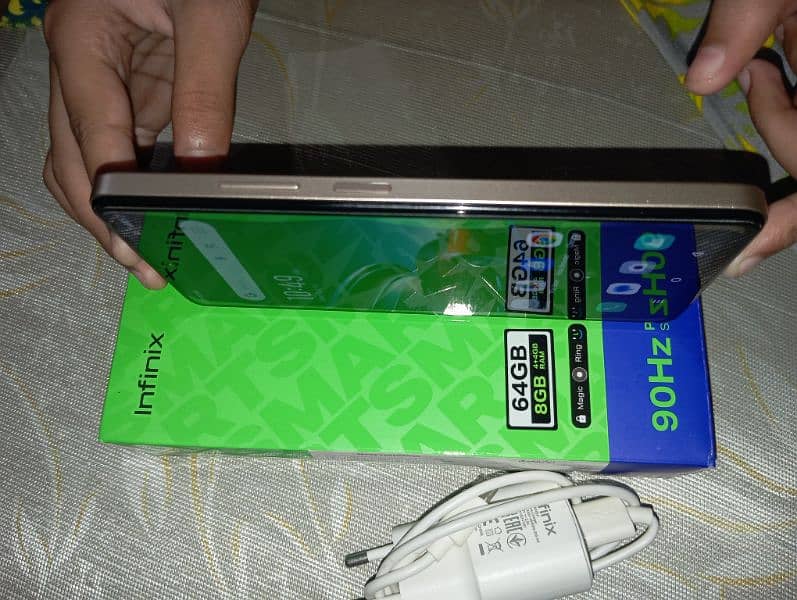 Infinix smart 8 4/64 storage Dual SIM PTA aaproved official with Box 6