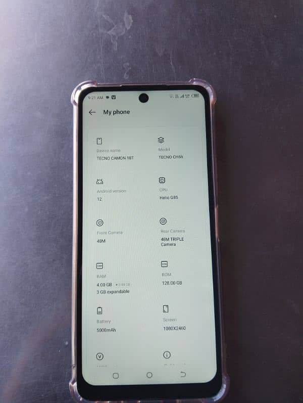 Tecno camon 18t for sale mobile 6