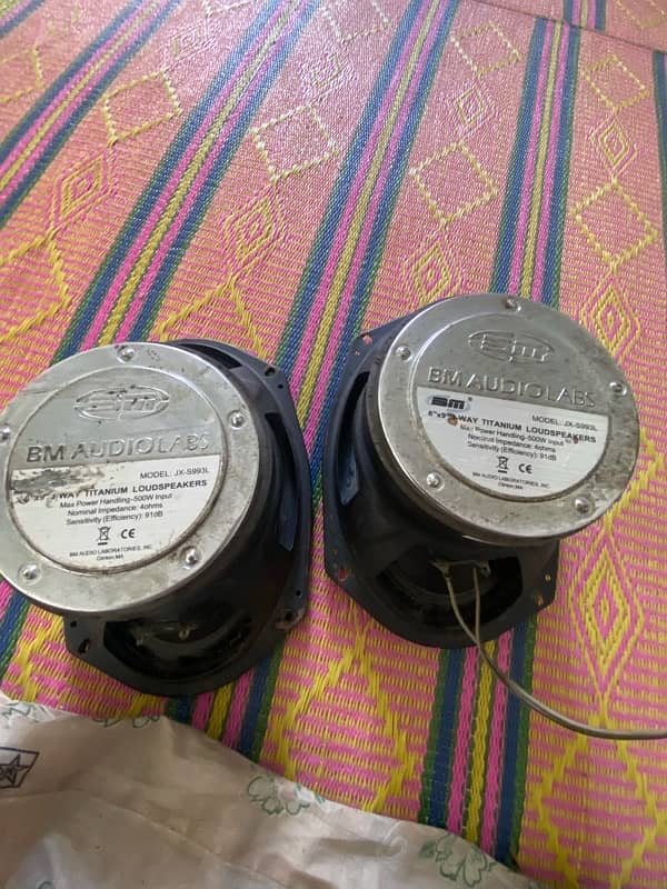 A pair of speakers   for car just speak for sale 1