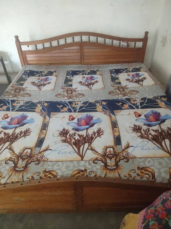 King size bed with matress 2