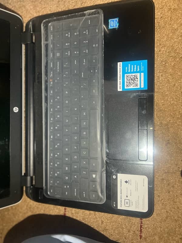 HP15 laptop 4GB RAM 1TB HDD with WiFi and camera good condition 4