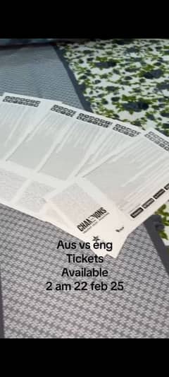 Aus Vs Eng tickets available in 4000, Negotiable