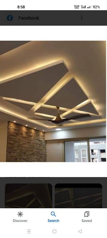 false ceiling pop  / Gypsum ceiling/moldling frame /Roof ceiling 4