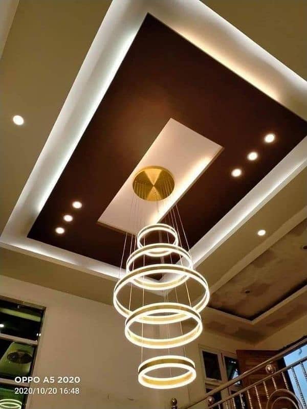 false ceiling pop  / Gypsum ceiling/moldling frame /Roof ceiling 8