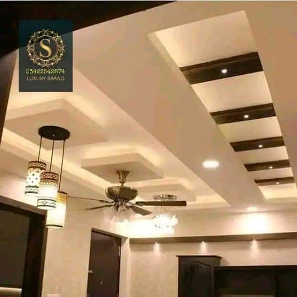 false ceiling pop  / Gypsum ceiling/moldling frame /Roof ceiling 12