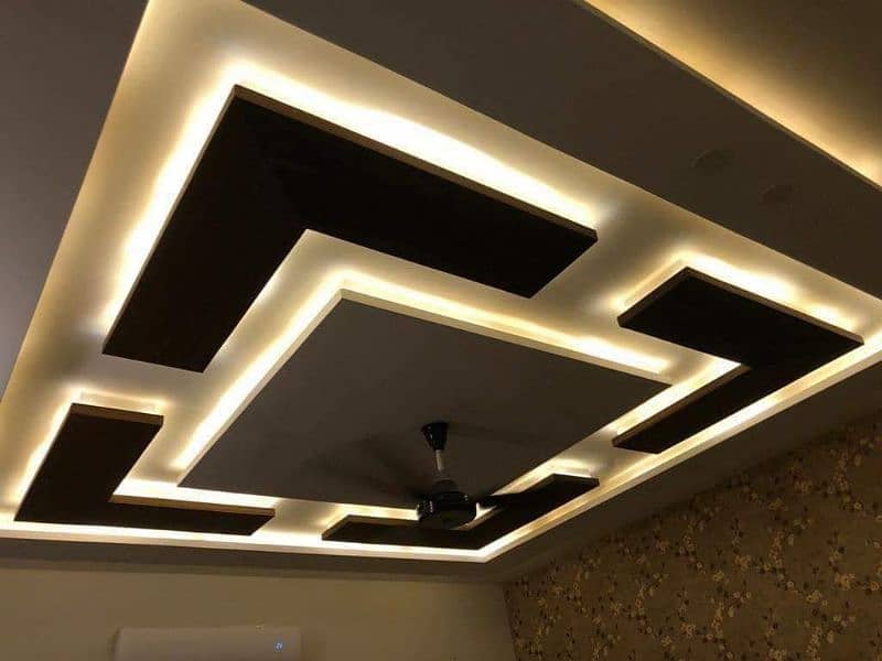 false ceiling pop  / Gypsum ceiling/moldling frame /Roof ceiling 16