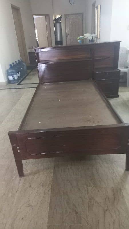 Single bed with side table 2