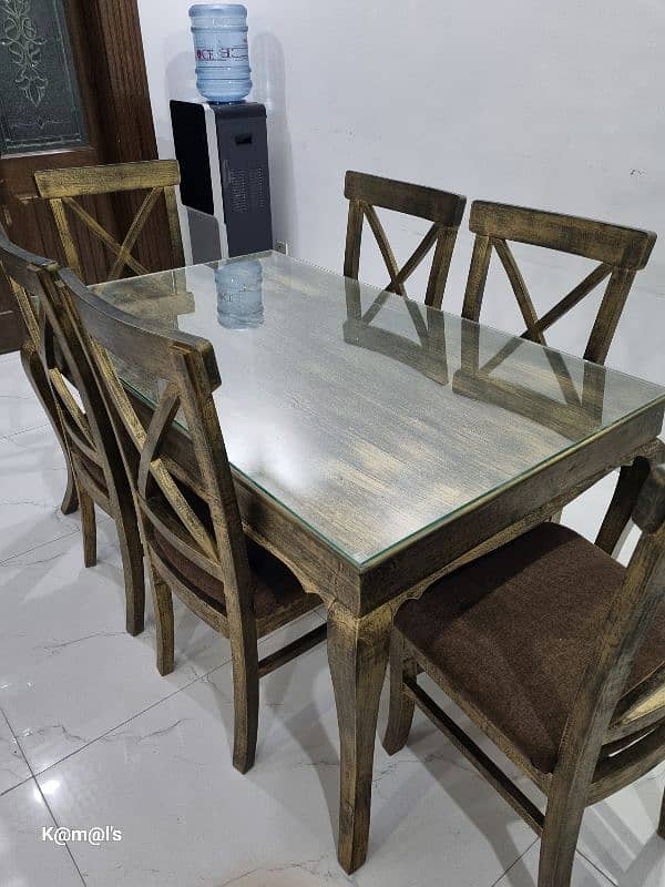 Dinning table with chair 3