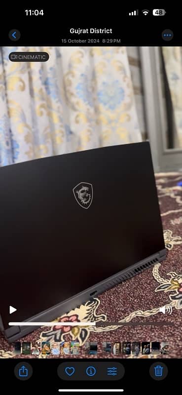 Gaming Laptop MSI Thin 15. 2