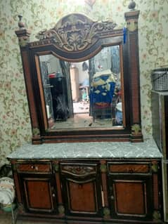 dressing table with mirror