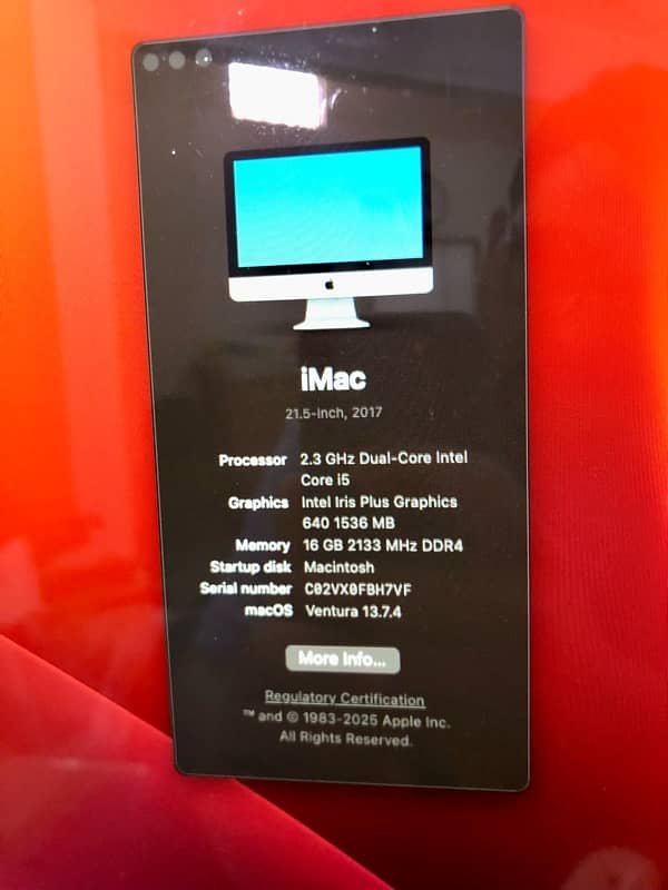 Apple iMac 2017 21” 4