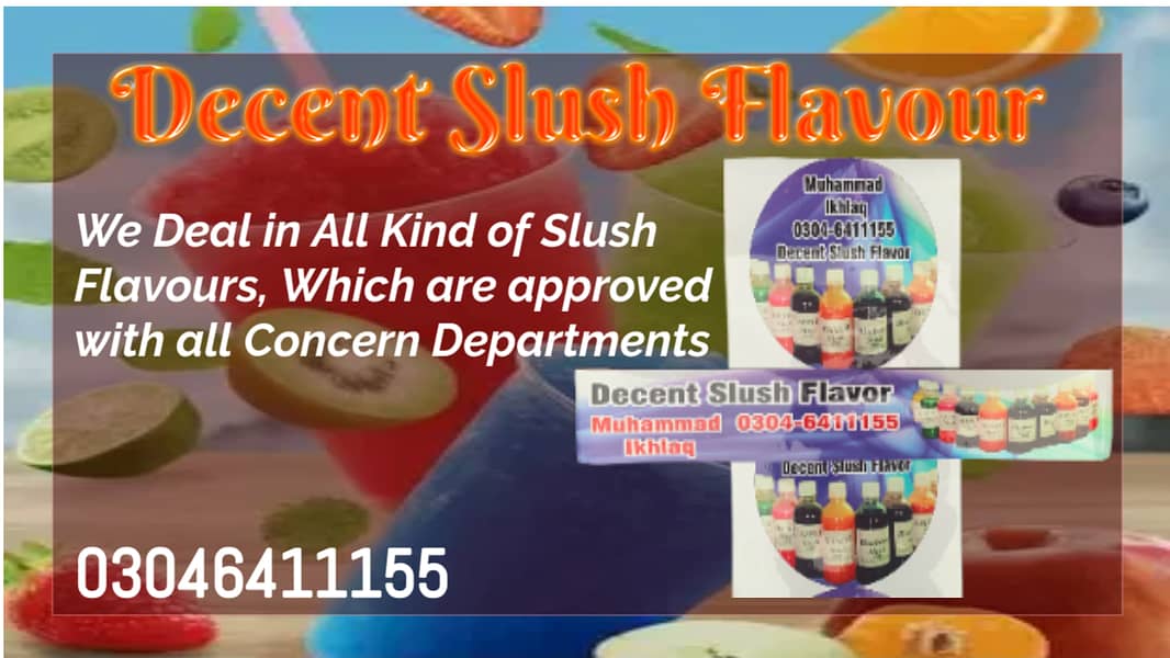 Cone Machine / Slush Machine / Icecream Machine / Slush Flavour 10