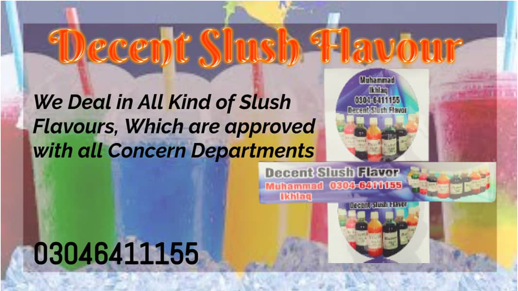 Cone Machine / Slush Machine / Icecream Machine / Slush Flavour 12