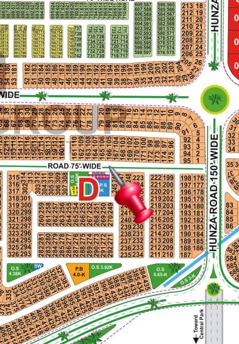 1 Kanal On-Ground Possession Plot for Sale Block D, LDA City Lahore 0