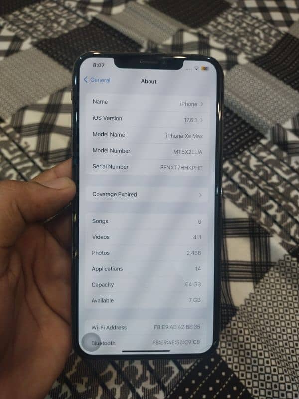 Xs max 64 non PTA 5