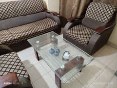 Sofas with table