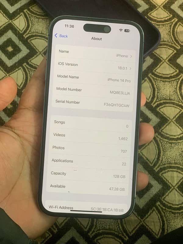 i phone 14 pro Non pta non active full lush condition 10/10 2