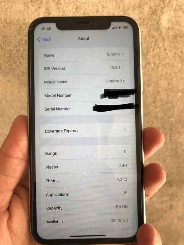 Iphone XR 64gb Waterpack Genuine condition 0