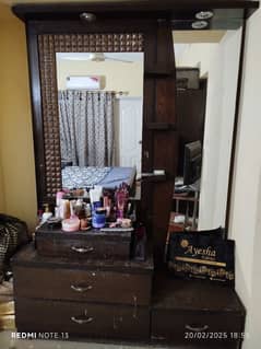 King size bed ,Dressing table ,two side tables,One cupboard