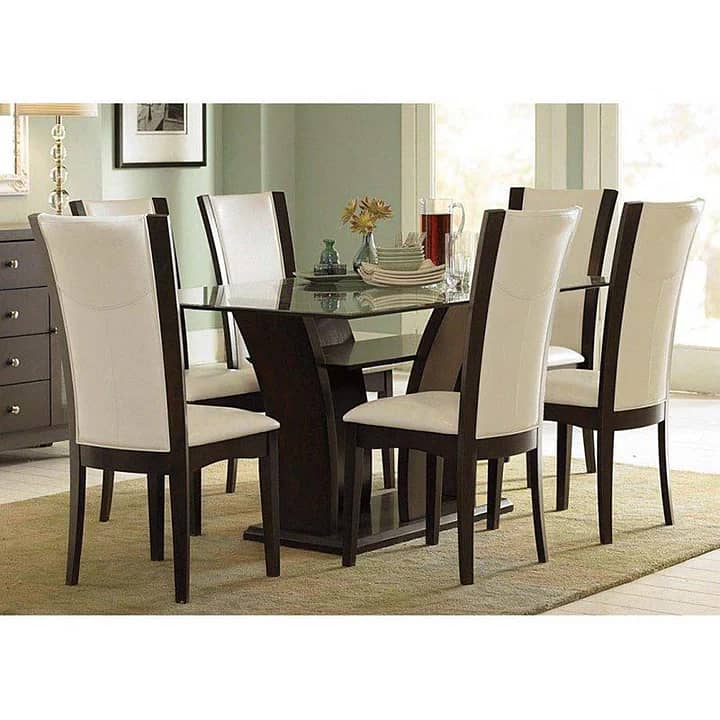 6 seater dining table,metal steel chair/luxury dining set 12