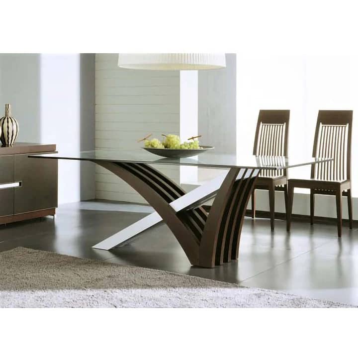 6 seater dining table,metal steel chair/luxury dining set 14