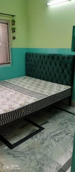 Double Iron Bed with mattress