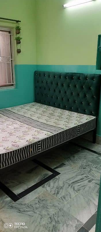 Double Iron Bed with mattress 0