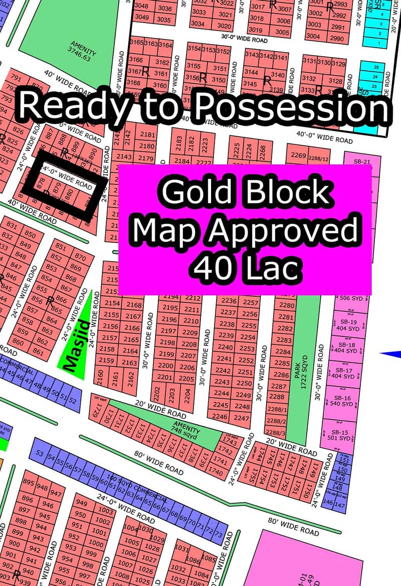 R - (Gold Block) North Town Residency Phase - 1 Surjani 1