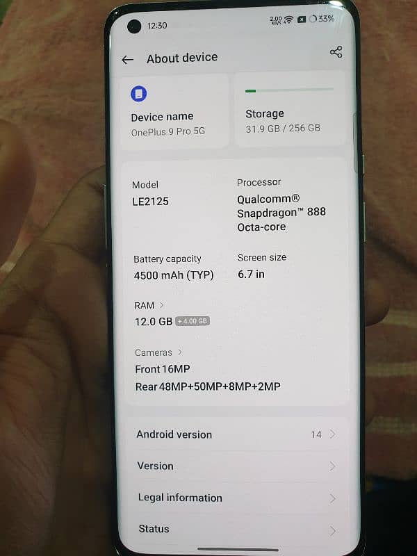 OnePlus 9 pro 5G 12/256 2