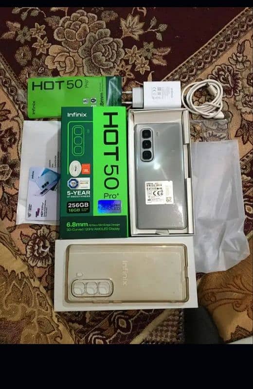 INFINIX HOT 50 PRO PLUS (8+8/256) 3130660405 Box Charger 0