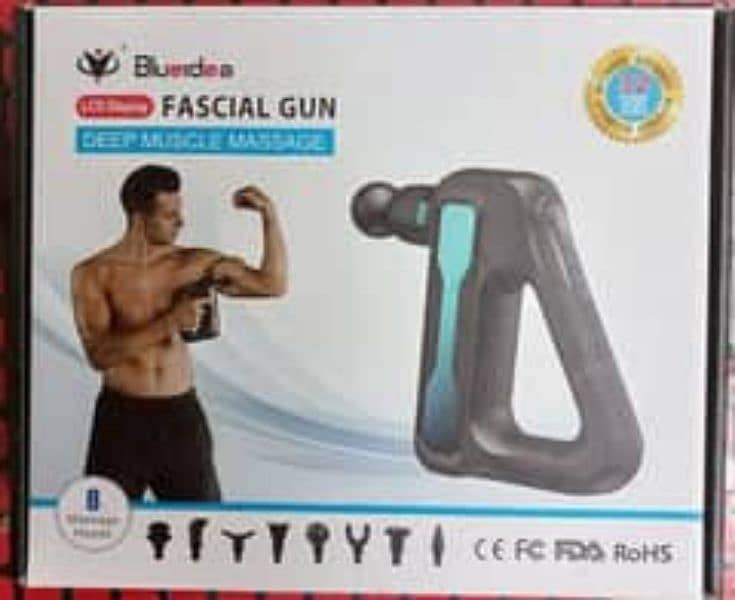 Wireless Fascial Gun Vibrating Full Body Massager Gun × 8 Heads 1