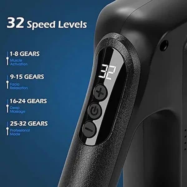 Wireless Fascial Gun Vibrating Full Body Massager Gun × 8 Heads 2