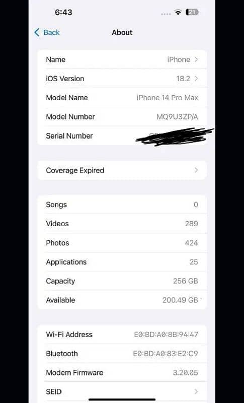 Iphone 14 pro max 256 3