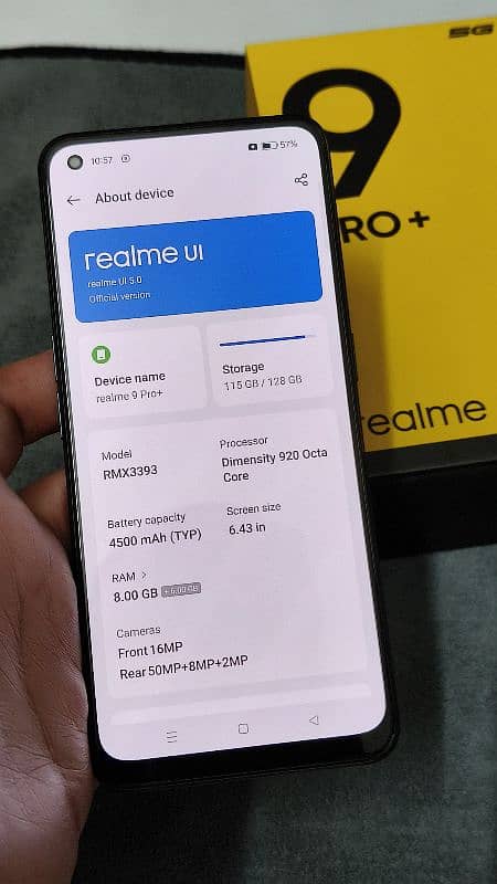 Realme 9 Pro Plus 5g official PTA approved full box pack 4