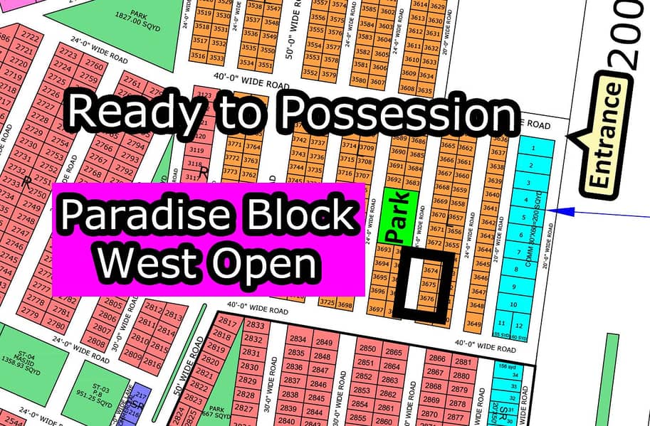 L - (West Open + Paradise Block) North Town Residency Phase - 01 0