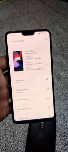 oneplus 6 dual sim 6/64 glass break