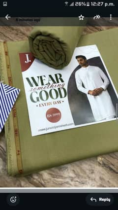 JUNAID JAMSHED ORINGNAL CUT PECE 50 percent off