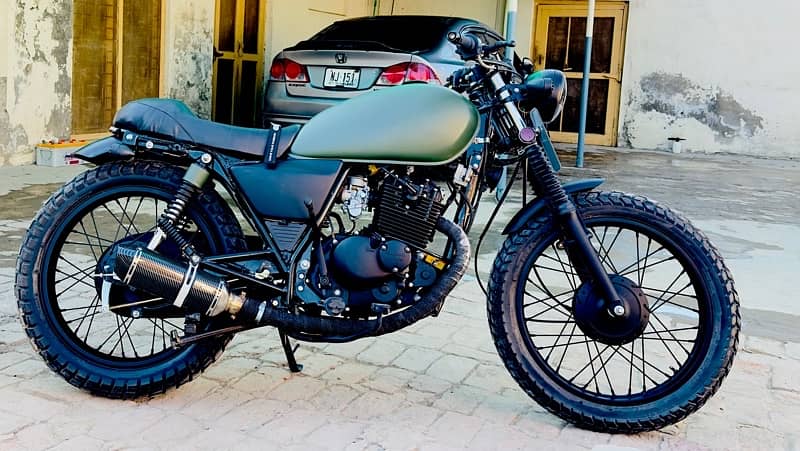 suzuki gs150 converted into cafe racer 16