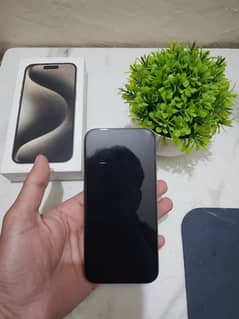 iPhone 15 pro 128gb natural titanium 100% health