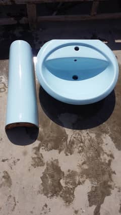 Wash Basins Blue colour sale